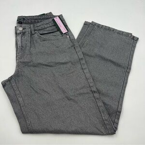 Wild Fable mid rise 90s relaxed straight grey and silver SZ 8